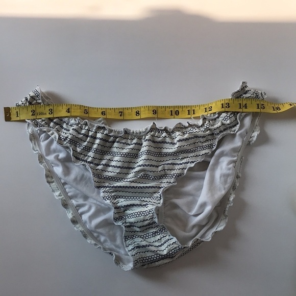 Chain link honey comb blue white print bikini set swimwear holiday vacation - Picture 14 of 17